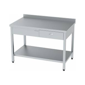 Ara ve Taban Raflı Tek Çekmeceli Tezgah